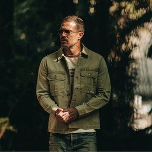 Taylor Stitch The HBT Jacket in Washed Olive